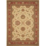 Nourison Living Treasures LI04 Area Rug, Ivory/Red, 8'3" x 11'3"