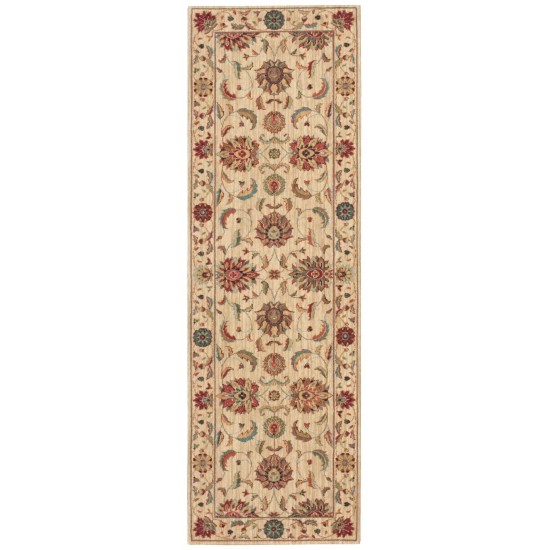 Nourison Living Treasures LI04 Runner Rug, Ivory, 2'6" x 12'