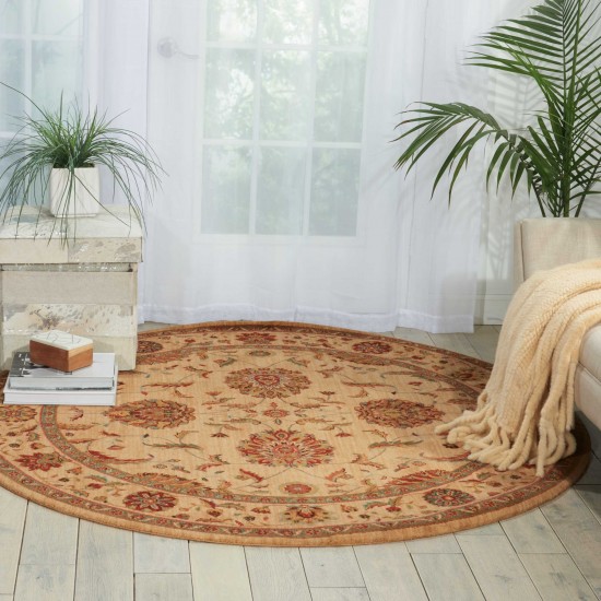 Nourison Living Treasures LI04 Area Rug, Ivory, 5'10" x Round