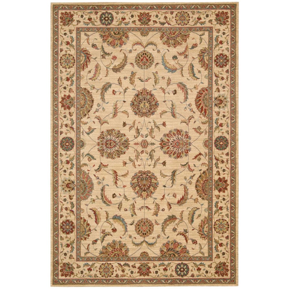 Nourison Living Treasures LI04 Area Rug, Ivory, 5'6" x 8'3"