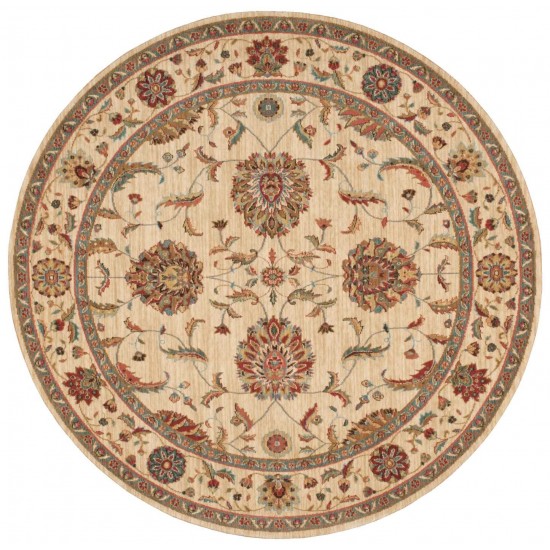 Nourison Living Treasures LI04 Area Rug, Ivory, 7'10" x Round