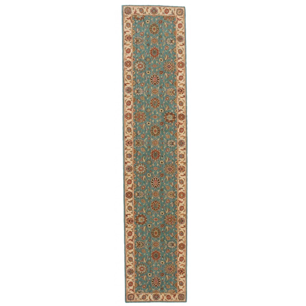 Nourison Living Treasures LI05 Runner Rug, Aqua, 2'6" x 12'