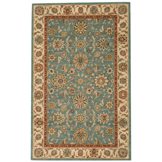 Nourison Living Treasures LI05 Area Rug, Aqua, 3'6" x 5'6"