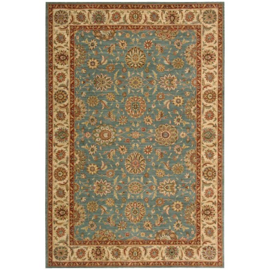 Nourison Living Treasures LI05 Area Rug, Aqua, 5'6" x 8'3"