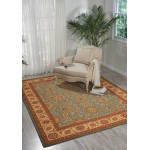 Nourison Living Treasures LI05 Area Rug, Aqua, 5'6" x 8'3"