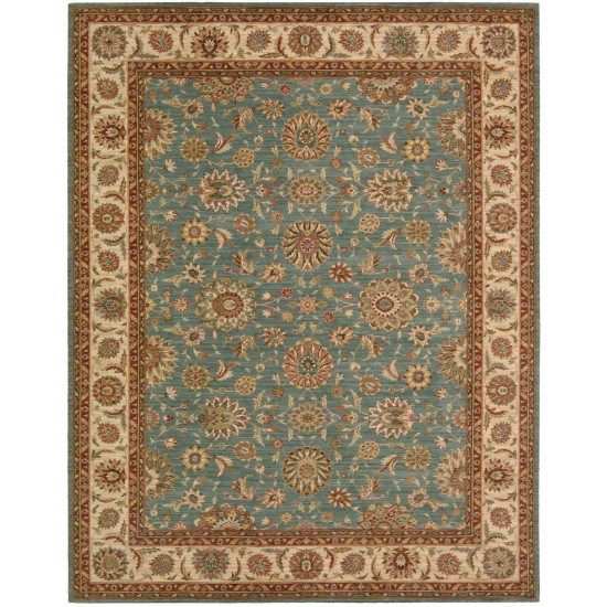 Nourison Living Treasures LI05 Area Rug, Aqua, 7'6" x 9'6"