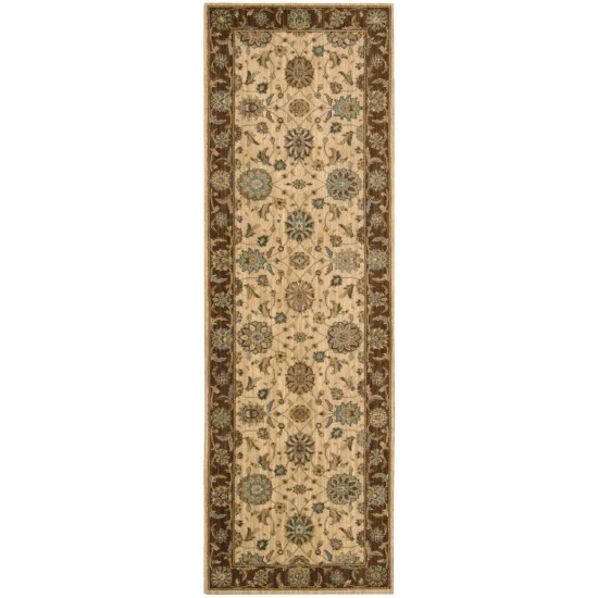 Nourison Living Treasures LI05 Runner Rug, Beige, 2'6" x 8'