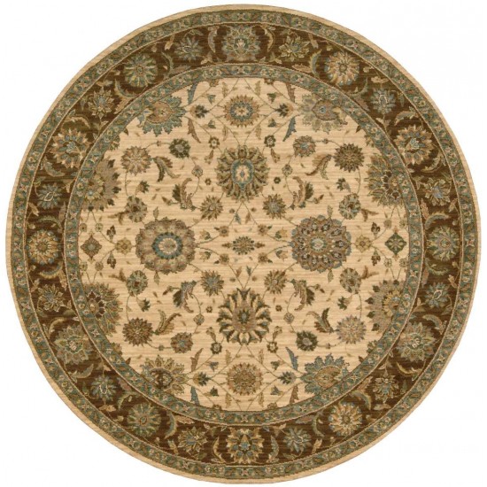 Nourison Living Treasures LI05 Area Rug, Beige, 5'10" x Round