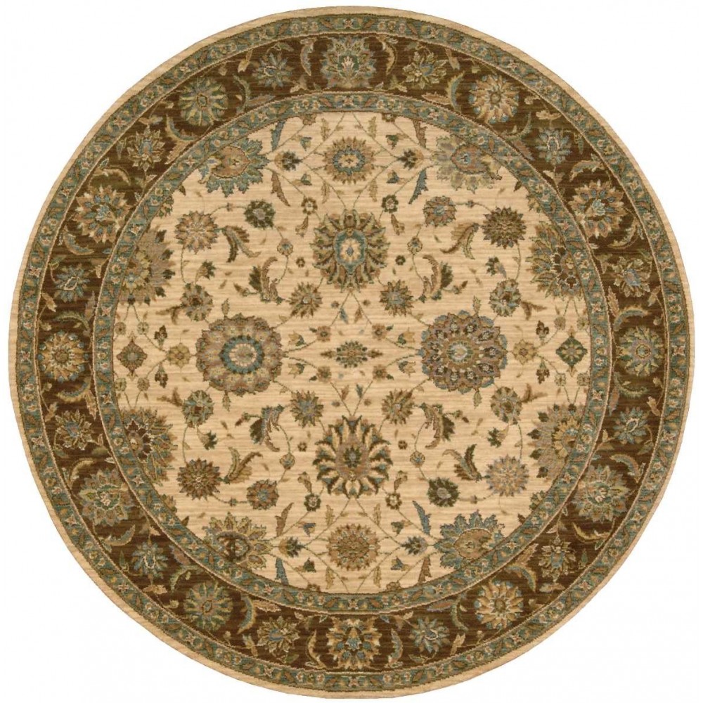 Nourison Living Treasures LI05 Area Rug, Beige, 5'10" x Round