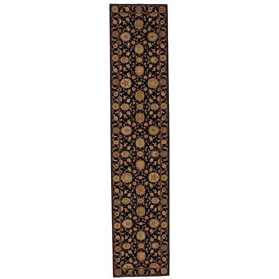 Nourison Living Treasures LI05 Runner Rug, Black, 2'6" x 12'