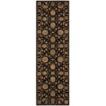 Nourison Living Treasures LI05 Runner Rug, Black, 2'6" x 8'