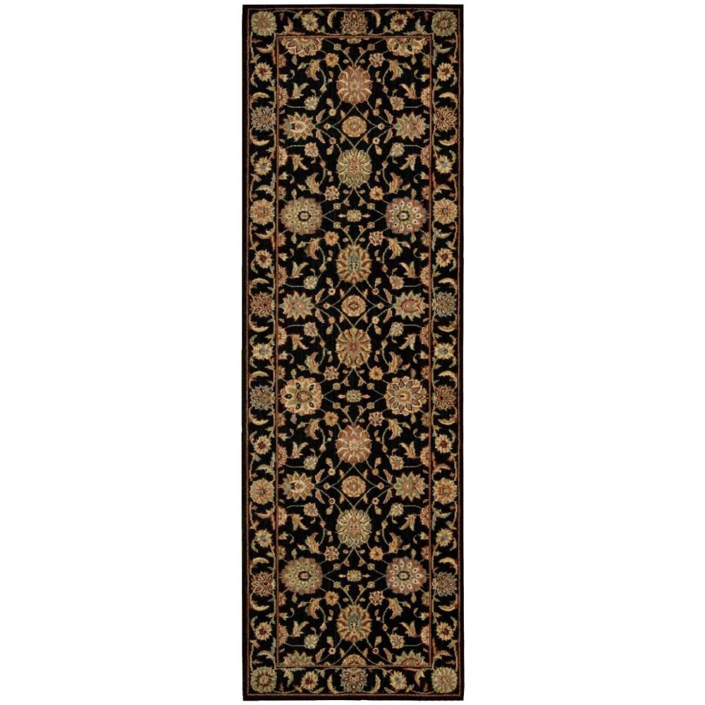 Nourison Living Treasures LI05 Runner Rug, Black, 2'6" x 8'