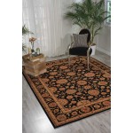 Nourison Living Treasures LI05 Runner Rug, Black, 2'6" x 8'