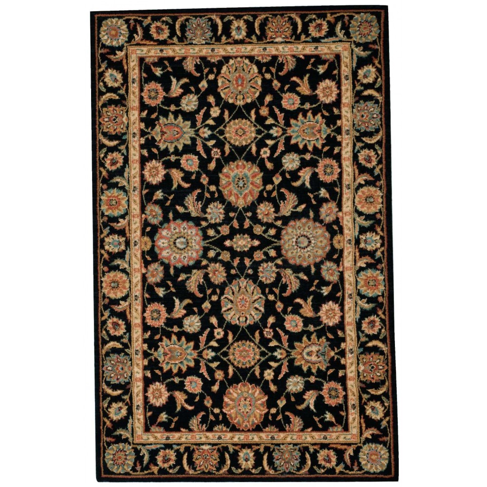 Nourison Living Treasures LI05 Area Rug, Black, 3'6" x 5'6"