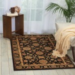 Nourison Living Treasures LI05 Area Rug, Black, 3'6" x 5'6"