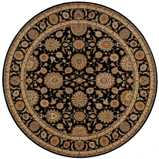 Nourison Living Treasures LI05 Area Rug, Black, 7'10" x Round