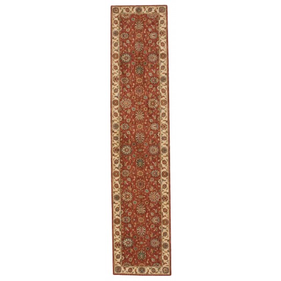 Nourison Living Treasures LI05 Runner Rug, Rust, 2'6" x 12'