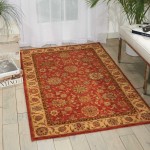 Nourison Living Treasures LI05 Area Rug, Rust, 3'6" x 5'6"