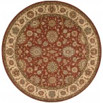 Nourison Living Treasures LI05 Area Rug, Rust, 5'10" x Round