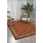 Nourison Living Treasures LI05 Area Rug, Rust, 5'10" x Round