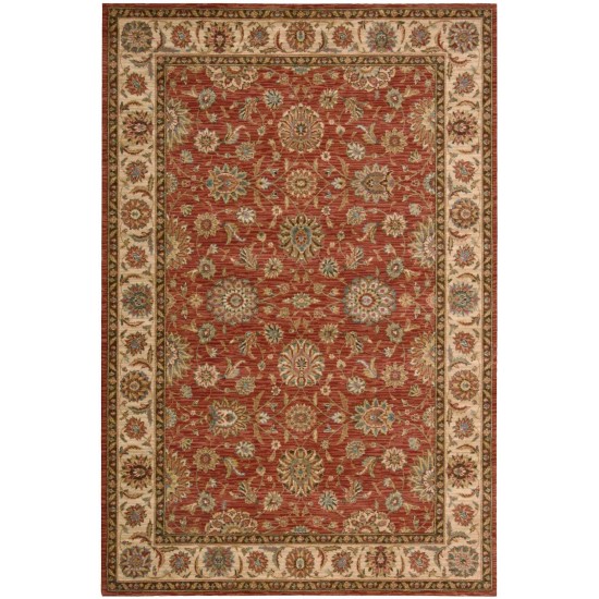 Nourison Living Treasures LI05 Area Rug, Rust, 5'6" x 8'3"