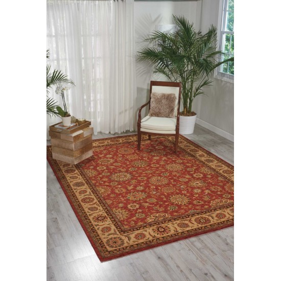 Nourison Living Treasures LI05 Area Rug, Rust, 5'6" x 8'3"