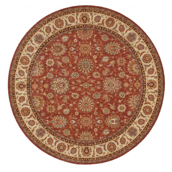 Nourison Living Treasures LI05 Area Rug, Rust, 7'10" x Round