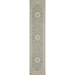 Nourison Living Treasures LI15 Runner Rug, Aqua/Ivory, 2'6" x 12'