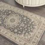 Nourison Living Treasures LI15 Area Rug, Grey/Ivory, 2'6" x 4'3"