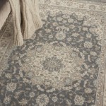 Nourison Living Treasures LI15 Area Rug, Grey/Ivory, 3'6" x 5'6"