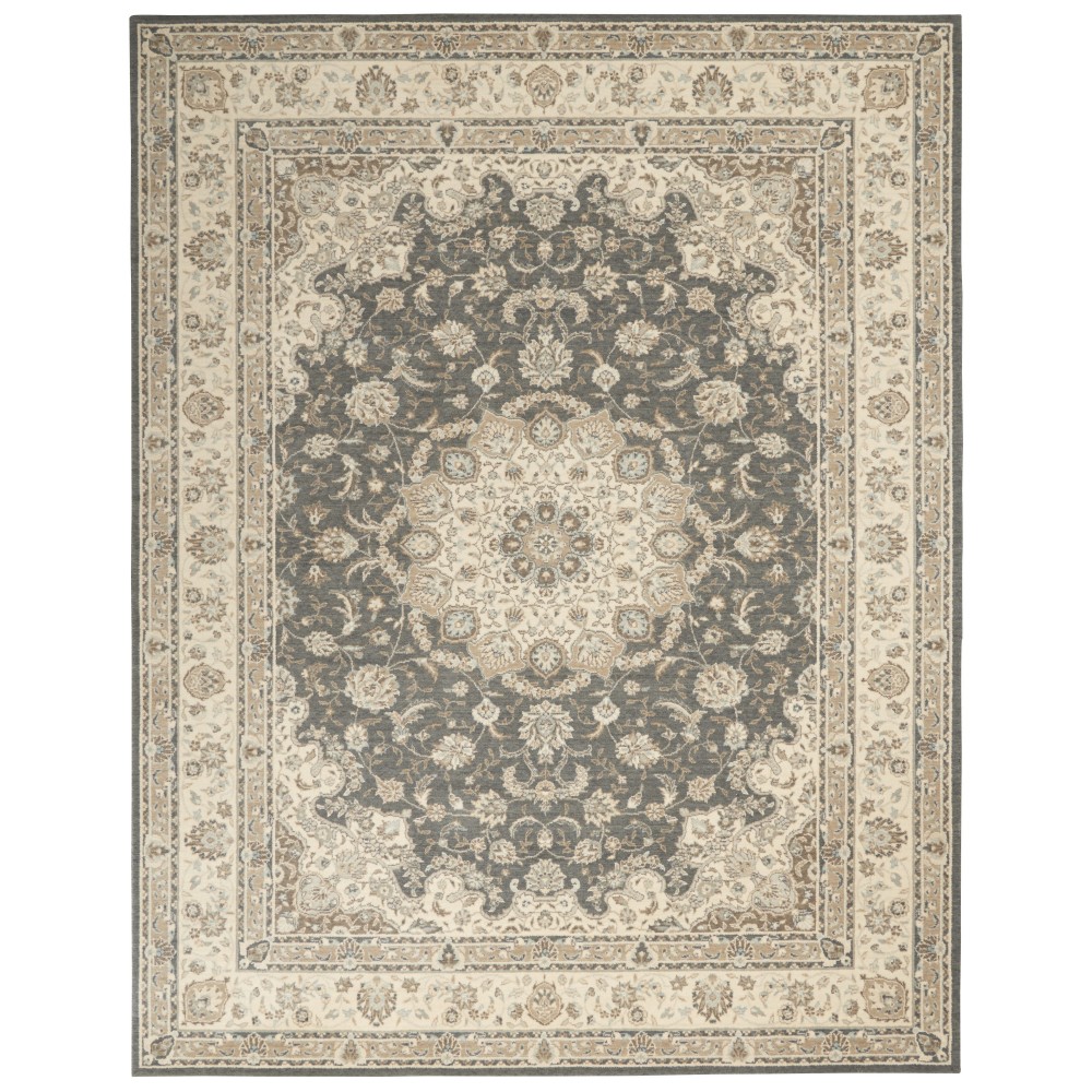 Nourison Living Treasures LI15 Area Rug, Grey/Ivory, 7'6" x 9'6"