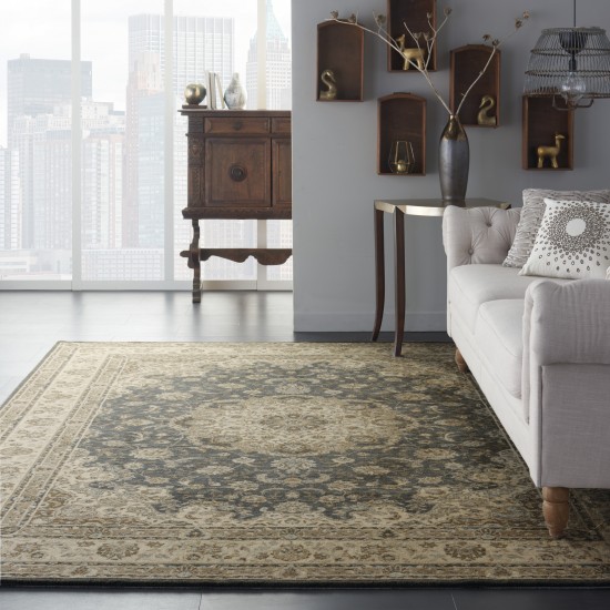 Nourison Living Treasures LI15 Area Rug, Grey/Ivory, 7'6" x 9'6"