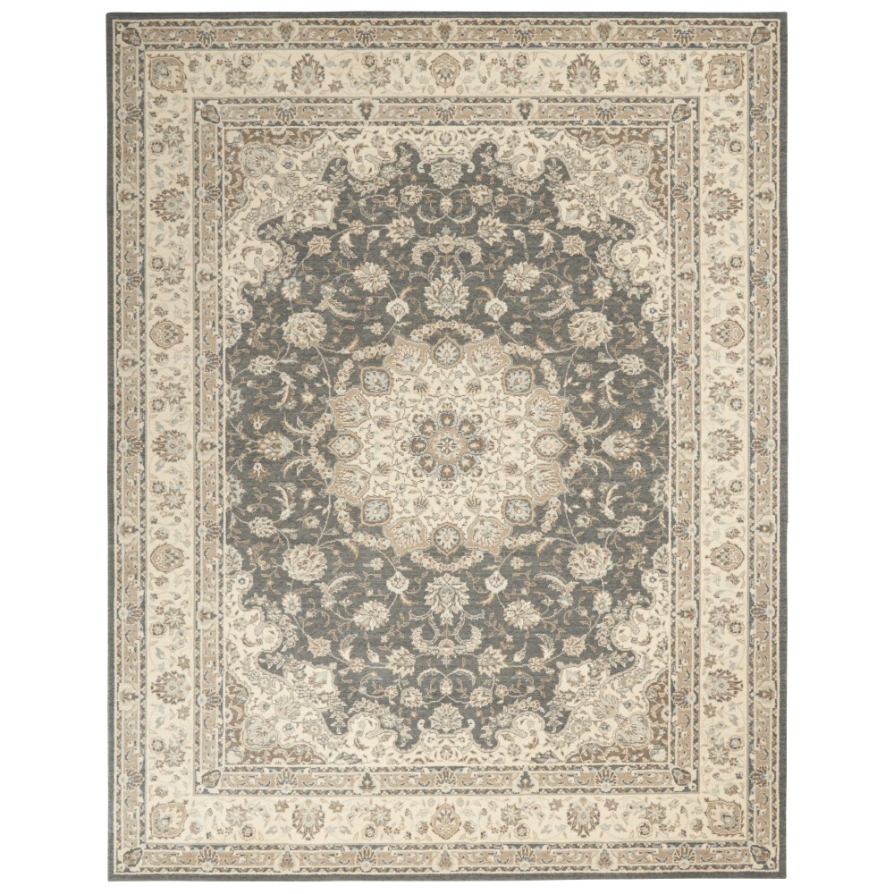 Nourison Living Treasures LI15 Area Rug, Grey/Ivory, 8'3" x 11'3"