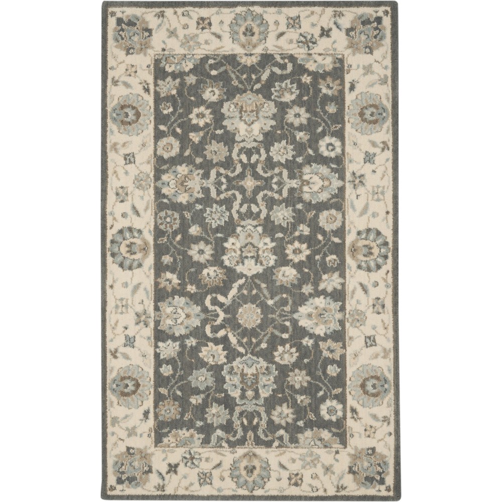 Nourison Living Treasures LI16 Area Rug, Grey/Ivory, 2'6" x 4'3"