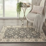 Nourison Living Treasures LI16 Area Rug, Grey/Ivory, 2'6" x 4'3"