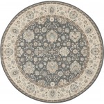 Nourison Living Treasures LI16 Area Rug, Grey/Ivory, 7'10" x Round