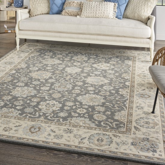 Nourison Living Treasures LI16 Area Rug, Grey/Ivory, 7'6" x 9'6"