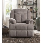 ACME Ixia Recliner w/Power Lift & Massage, Light Brown Fabric