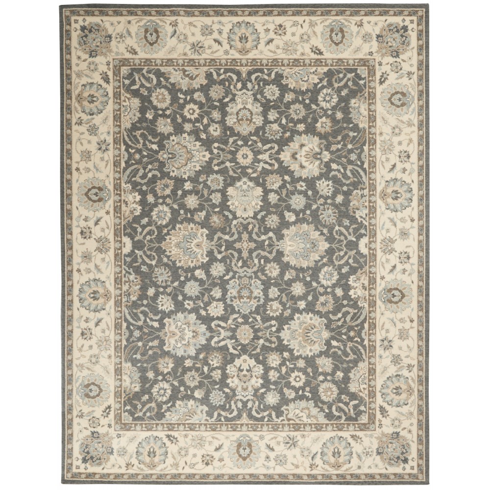 Nourison Living Treasures LI16 Area Rug, Grey/Ivory, 9'9" x 13'9"