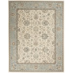 Nourison Living Treasures LI16 Area Rug, Ivory/Aqua, 9'9" x 13'9"