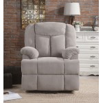 ACME Ixia Recliner w/Power Lift & Massage, Light Gray Fabric