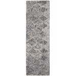 Nourison Linked LNK01 Runner Rug, Charcoal, 2'3" x 7'6"