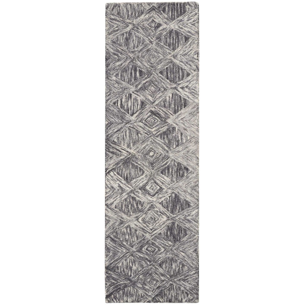 Nourison Linked LNK01 Runner Rug, Charcoal, 2'3" x 7'6" Nourison Linked LNK01 Runner Rug, Charcoal, 2'3" x 7'6"