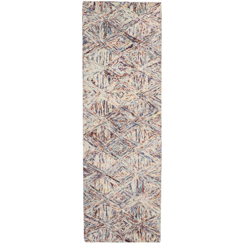 Nourison Linked LNK01 Runner Rug, Multicolor, 2'3" x 7'6" Nourison Linked LNK01 Runner Rug, Multicolor, 2'3" x 7'6"