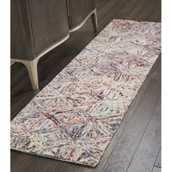 Nourison Linked LNK01 Runner Rug, Multicolor, 2'3" x 7'6"