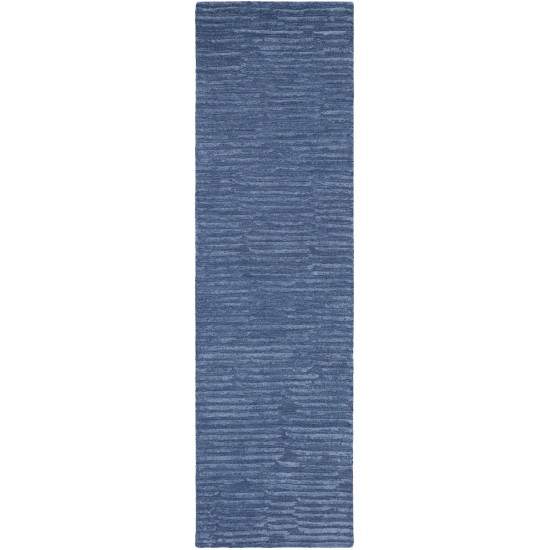 Calvin Klein Ck010 Linear LNR01 Runner Rug, Blue, 2'3" x 8'