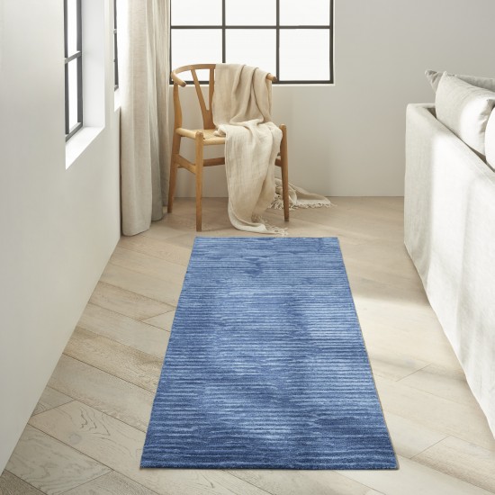 Calvin Klein Ck010 Linear LNR01 Runner Rug, Blue, 2'3" x 8'