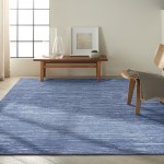 Calvin Klein Ck010 Linear LNR01 Area Rug, Blue, 7'9" x 9'9"