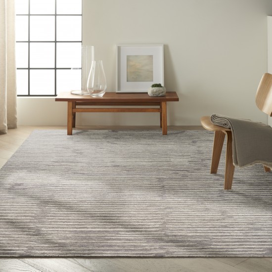 Calvin Klein Ck010 Linear LNR01 Area Rug, Grey, 7'9" x 9'9"