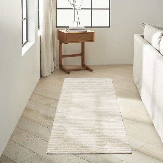 Calvin Klein Ck010 Linear LNR01 Runner Rug, Ivory, 2'3" x 8'